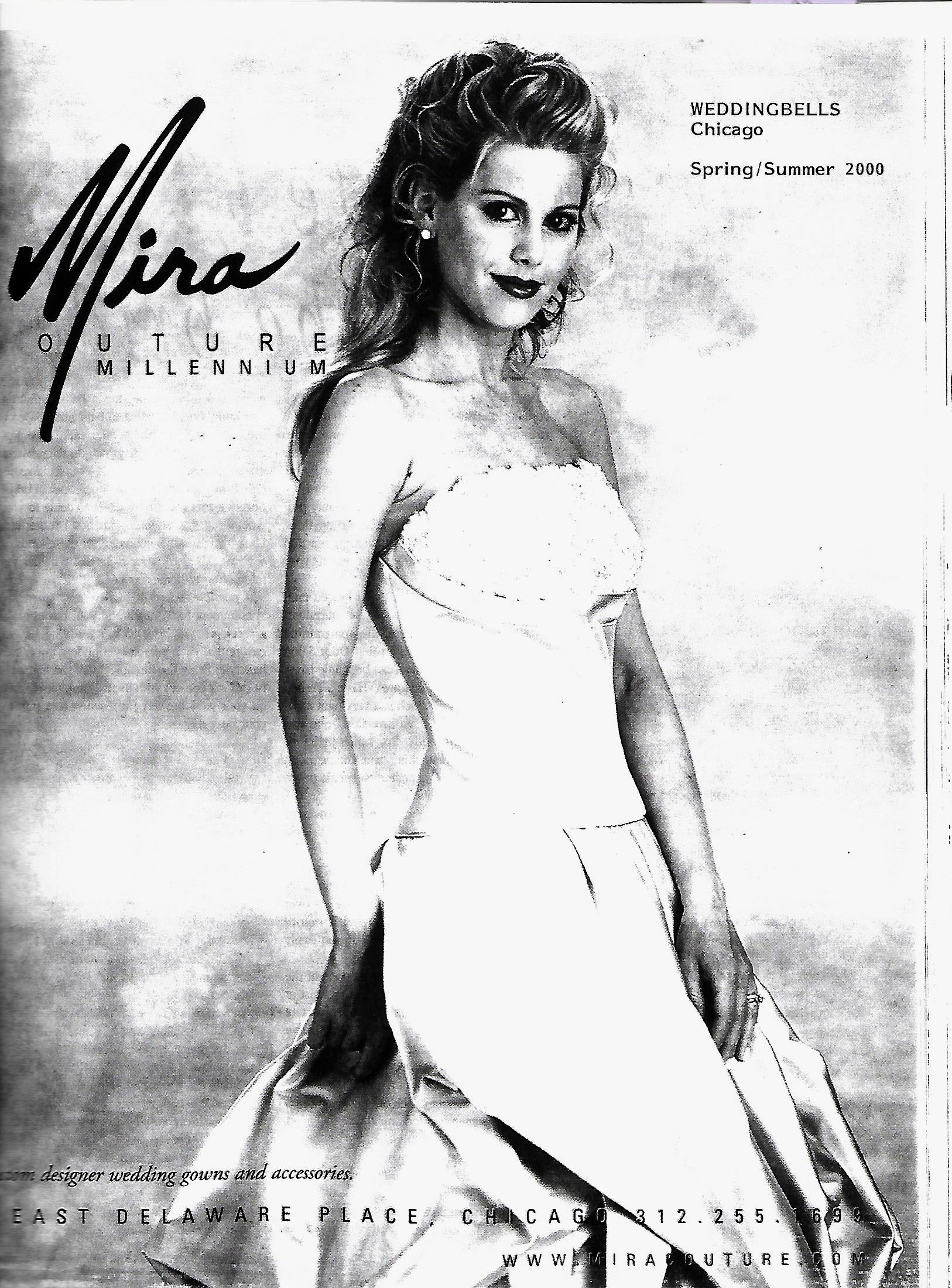 Mira Couture Millenium Ad in Bridal Magazine