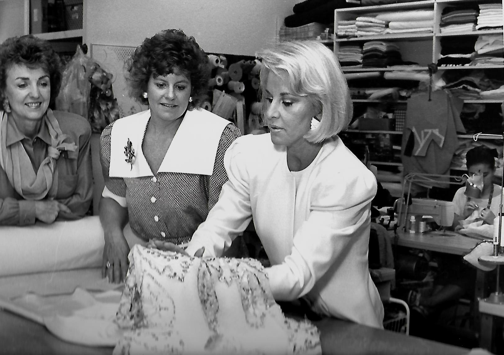 Preparing for the Fashion 90 fashion show