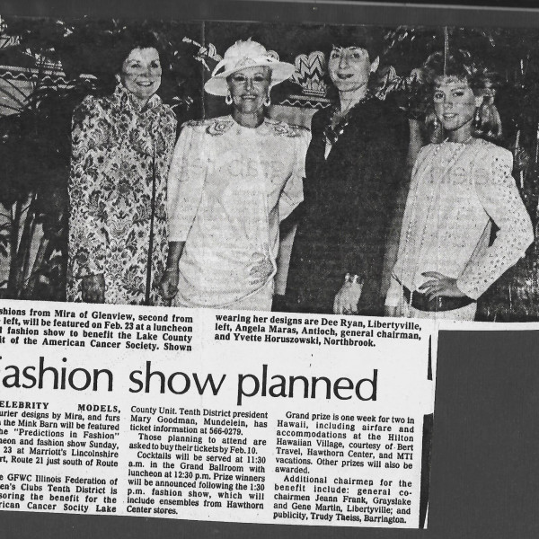 Mira Couture runs first fashion show held for the American Cancer Society Charity