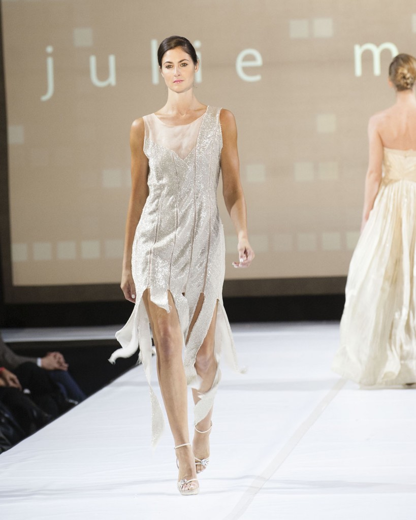 Art of Fashion Runway Mira Couture Chicago Silver Strips Julie Mersine