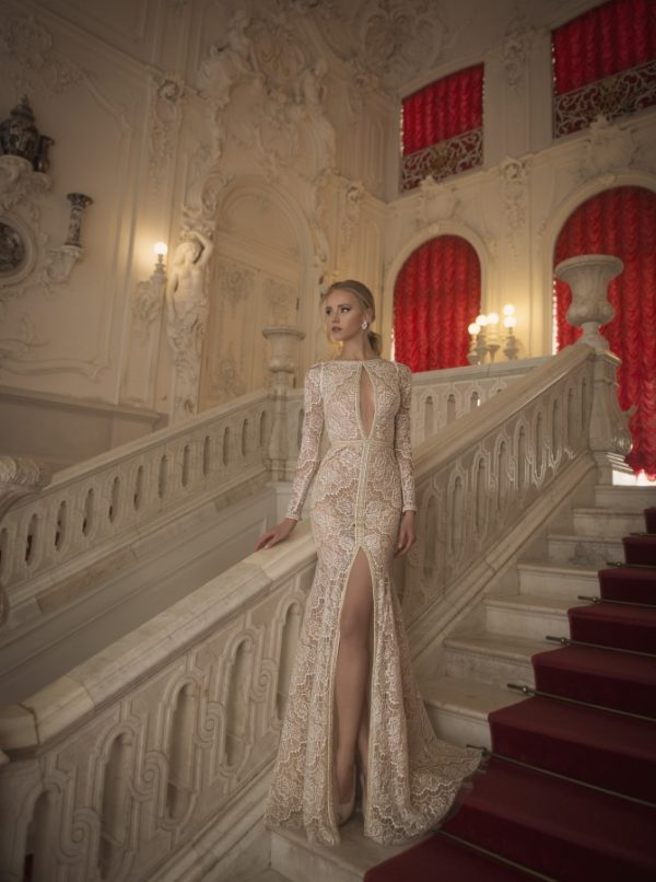 Mira Couture Netta Benshabu Bridal Gown Chicago 1502 Front