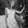 Mira Couture Netta Benshabu Victoria Wedding Bridal Dress Gown Chicago Boutique Front Detail