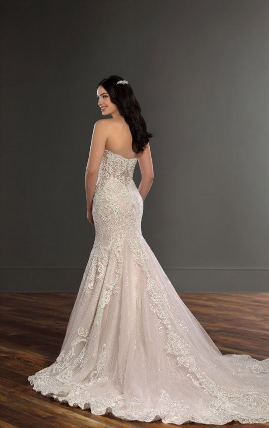 Mira Couture Martina Liana 895 Wedding Dress Bridal Gown Chicago Salon Boutique Back