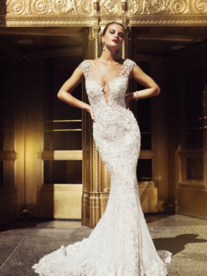 Mira Couture Stephen Yearick 14240 Wedding Dress Bridal Gown Chicago Boutique Front