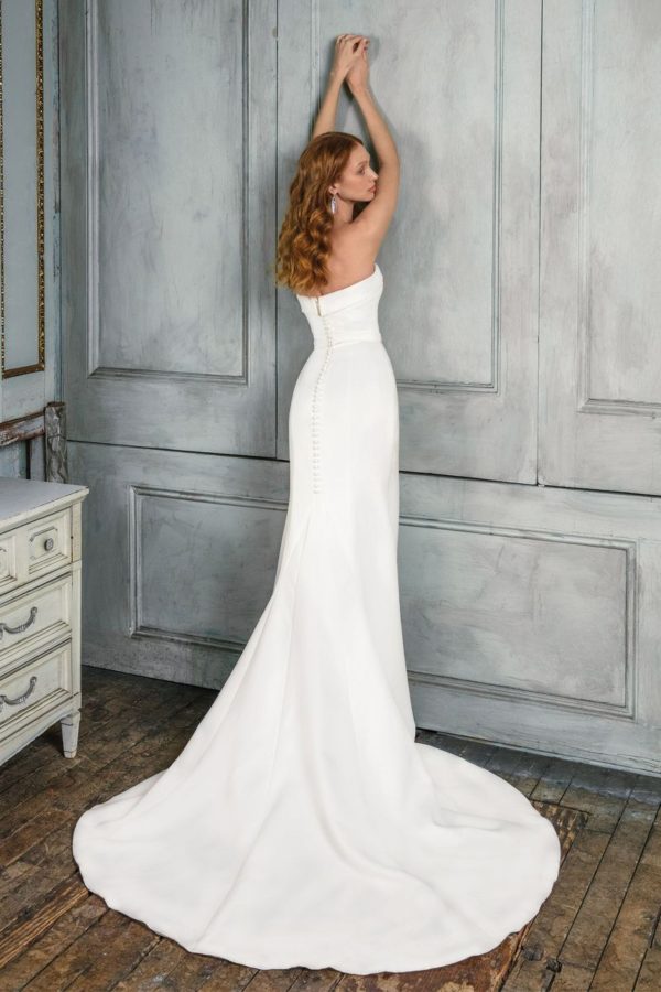 Mira Couture Justin Alexander Signature Collection 99021 Wedding Dress Bridal Gown Chicago Boutique Back