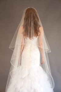 Mira Couture Justine M Couture Lemonade Bridal Veil Chicago Boutique Back