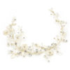 Delicate floral crystal bridal hair vine by Justine in Chicago