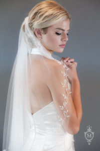 Mira Couture Justine M Couture Parisienne Bridal Veil Chicago Boutique Detail