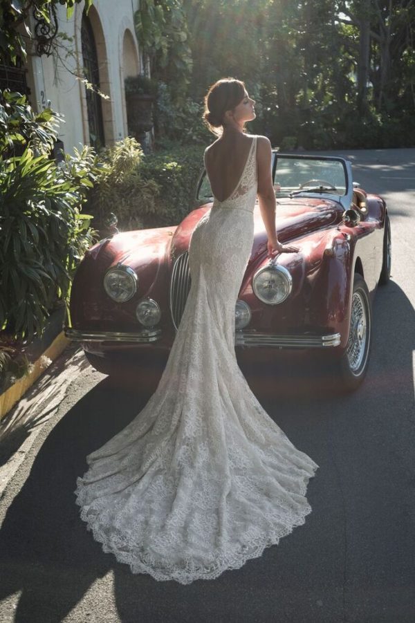 Mira Couture Netta Benshabu Israeli Designer Nadin Wedding Dress Bridal Gown Chicago Boutique Back