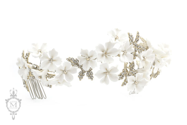 Mira Couture Justine M Couture Jewelry Accessories Bridal Plumeria Comb