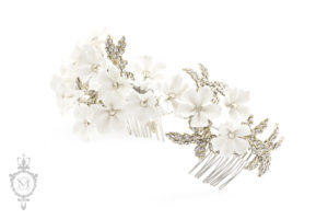 Mira Couture Justine M Couture Jewelry Accessories Bridal Plumeria Comb