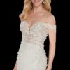 Mira Couture Martina Liana 1057 Wedding Dress Bridal Gown Chicago Boutique Front Detail-1