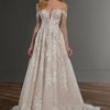 Mira Couture Martina Liana 1086 Wedding Dress Bridal Gown Chicago Boutique Full Front-1