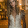 Mira Couture Netta Benshabu Kris Wedding Dress Bridal Gown Chicago Boutique Front Detail