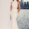 Mira Couture Paloma Blanca 4841 Wedding Dress Bridal Gown Chicago Boutique Front Full