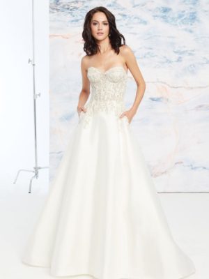 Mira Couture Justin Alexander Signature Aspen Wedding Dress Bridal Gown Front