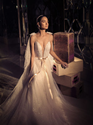 Mira Couture Elihav Sasson e059 Wedding Dress Bridal Gown Chicago Illinois Boutique Front