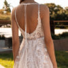 Mira Couture Pronovias Hyperion Wedding Dress Bridal Gown Barcelona Designer Chicago Boutique Back Detail 1