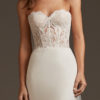 Mira Couture Pronovias Vela Wedding Dress Bridal Gown Barcelona Designer Chicago Boutique Front Detail