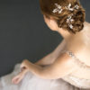 Stylish updo with Twiggy Hair Pins for Chicago bridal fashion