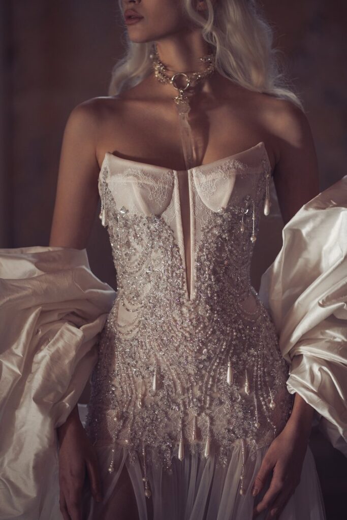 kim mesh corset tulle formal dress Kimora Lace Tulle A-Line Formal Dress main image 0