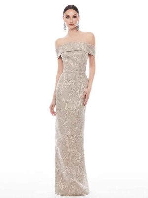 4354 by Frascara elegant off-shoulder gown in Chicago