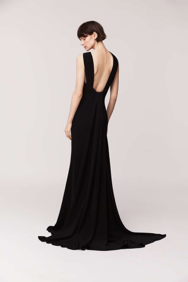 Halter gown Bias cut with draped bodice